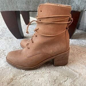 UGG Tan Lace Up Boots for Stylish Comfort